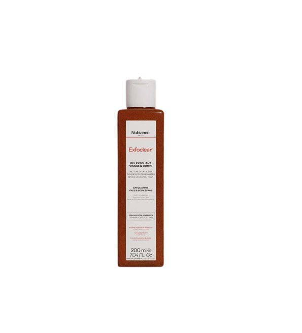 Nubiance-Exfolear-gel-exfoliant-visage-corps-200ml Nubiance Exfolear gel exfoliant visage et corps 200ml – Image 1