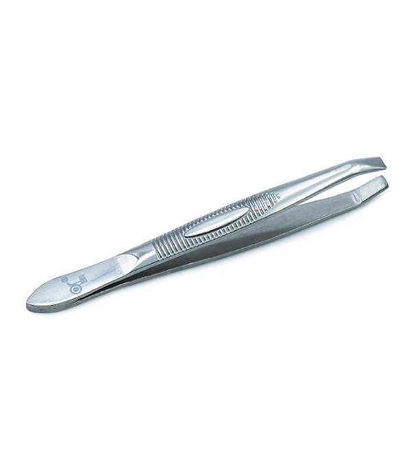 ORBleu-Non-Slip-Grip-Square-Tip-Tweezers-CT Or bleu Non-Slip Grip square Tweezers CT-408 – Image 1