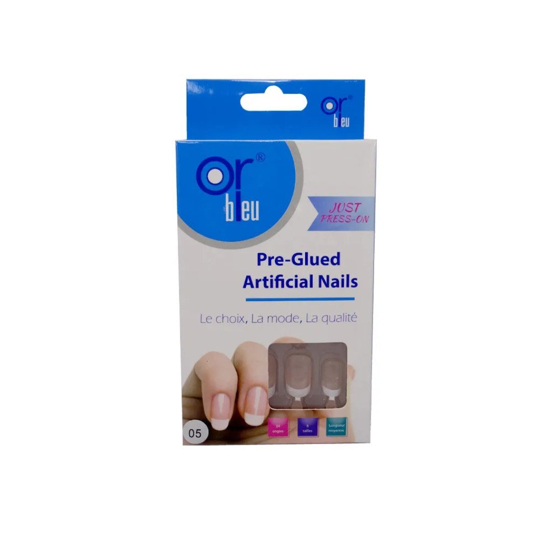 Or-Bleu-Pre-Glued-Artificial-Nails-N°-05-Ref-CT-988 Or Bleu Pre-glued Artificial Nails FC 05 CT-988 – Image 1