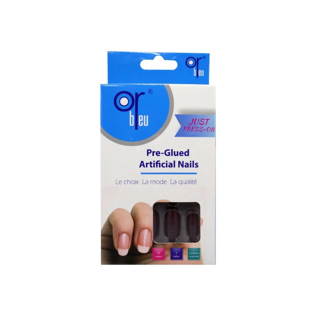 Or-Bleu-Pre-Glued-Artificial-Nails-N°-56-Ref-CT-988 Or Bleu Pre-glued Artificial Nails FC 56 CT-988 – Image 1