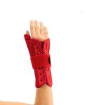 Ortholand Atteille poignet pouce rouge tissu airtex ML-0111-022
