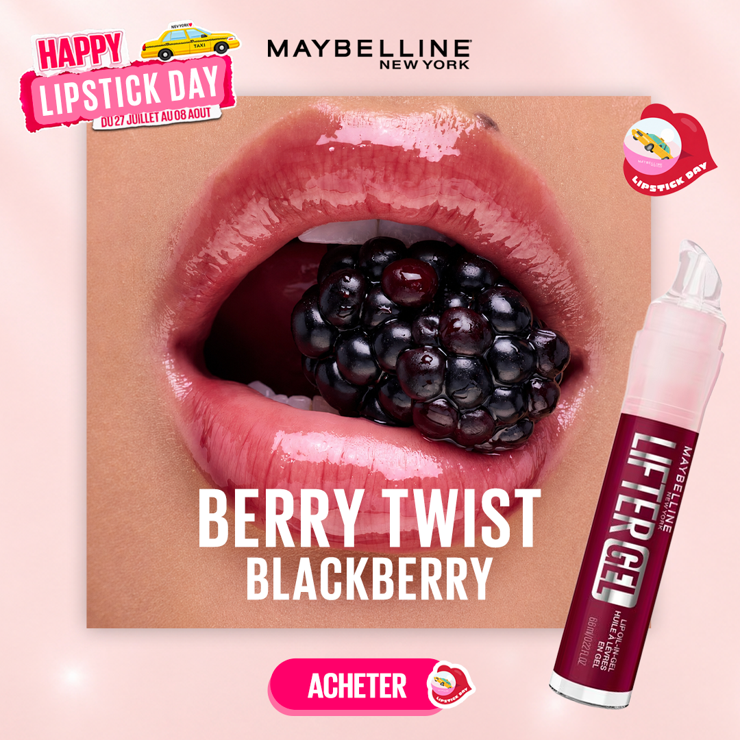 Post-BERRY-TWIST Maybelline Lifter Gel™ Oil-in-Gel Lip Gloss 008 Berry Twist – Image 1