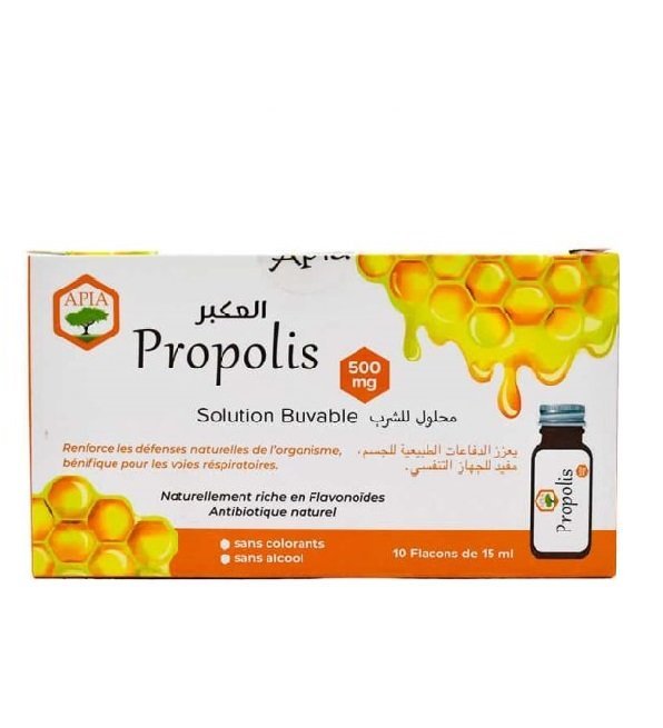Propolis_solution_buvable_APIA-10flacons Apia Propolis solution Buvable 10 flacon 15ml – Image 1