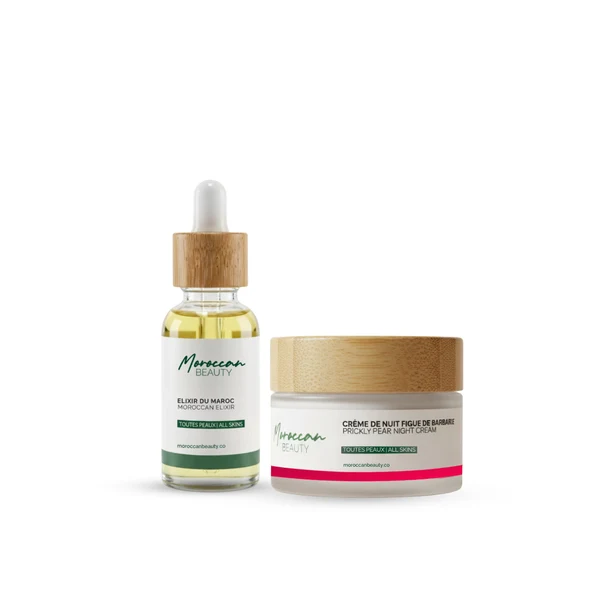 Routine-Soir Moroccan Beauty Routine night+ "Creme de nuit 50ml+Elixir du maroc" – Image 1