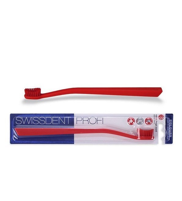 SWISSDENT-BROSSES-A-DENTS SWISSDENT BROSSES À DENTS ( ROUGE/ROUGE) – Image 1