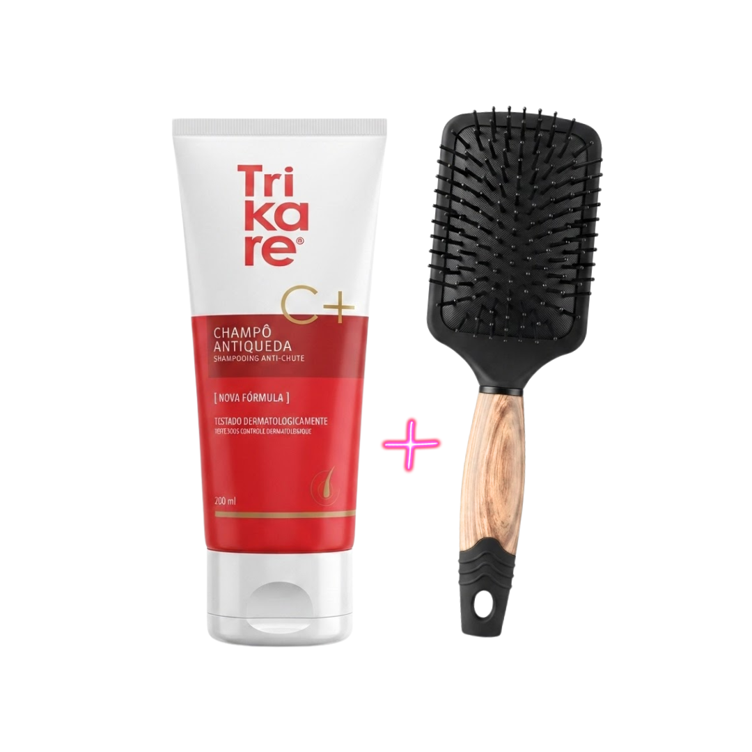 Trikare-C-Shamp-Antiqueda-200ml-Brosse Trikare C+ Shampoing Antiqueda 200ml + Brosse Offerte – Image 1