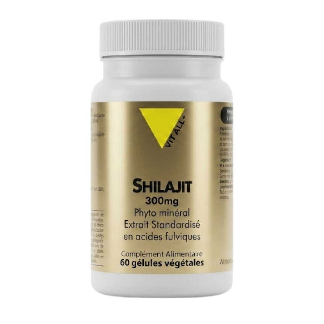 VITALL-Shilajit-60gelules VIT'ALL+ Shilajit 60 Gelules – Image 1