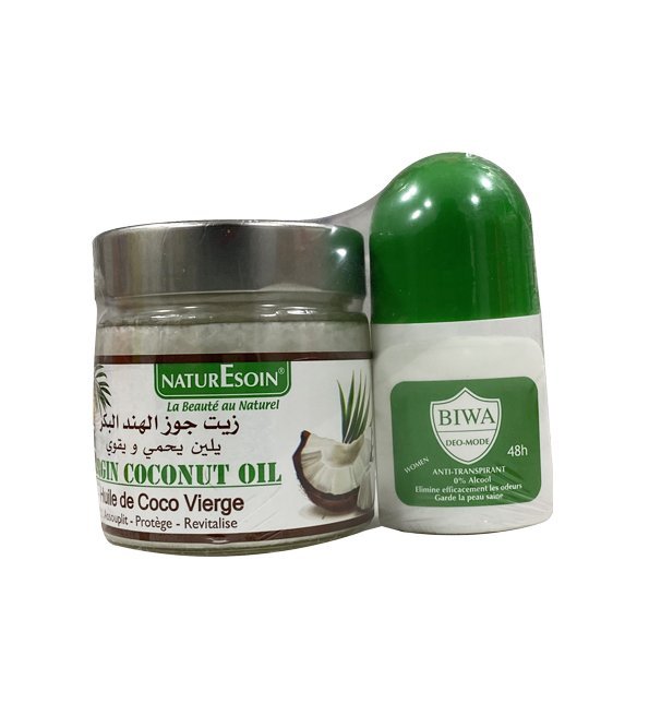 a7 Nature soin Coco Vierge 200ml+Deo bille BIWA 50ml pack – Image 1