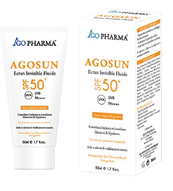 agosun-ecran-invisible-fluide AGO PHARMA AGOSUN Ecran invisible fluide SPF 50+ – Image 1