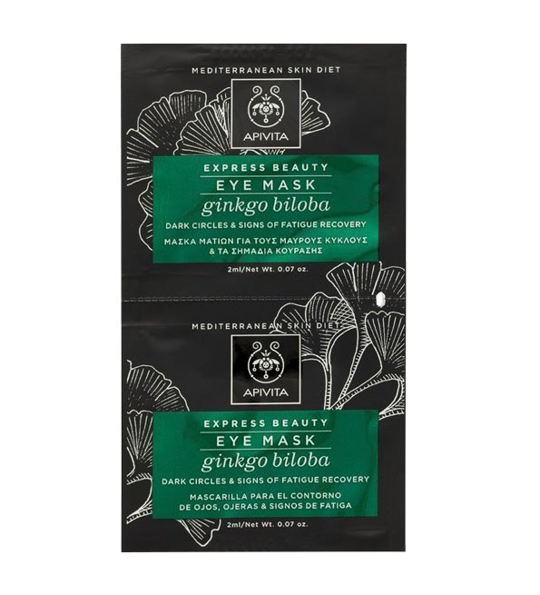 apivita04 Apivita Expresse beauty Eye Mask Ginkgo biloba 6*2*2ml – Image 1