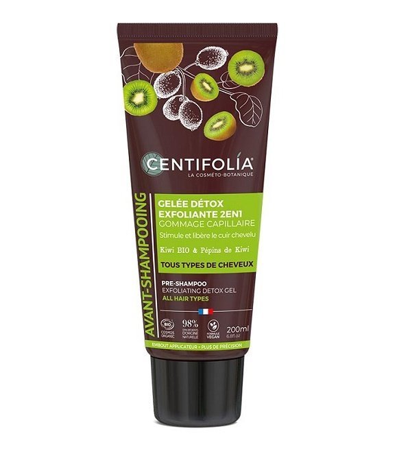 avant-shampoing-gelee-detox-exfoliante CENTIFOLIA AVANT-SHAMPOING GÉLEE DÉTOX EXFOLIANTE Gommage capillaire 2en1 200ml – Image 1