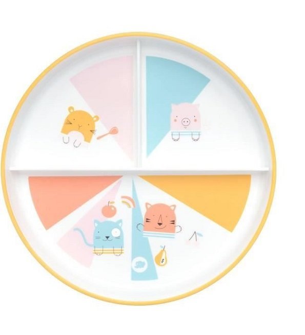 bebe-confortassiette-d-apprentissage-avec-comparti BéBé CONFORT ASSIETTE D’APPRENTISSAGE AVEC COMPARTIMENTS – DOMINO – Image 1