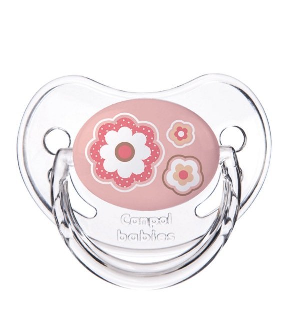 canpol-sucette-rose Canpol babies sucettes 0-6mois Ref 22/565 rose – Image 1
