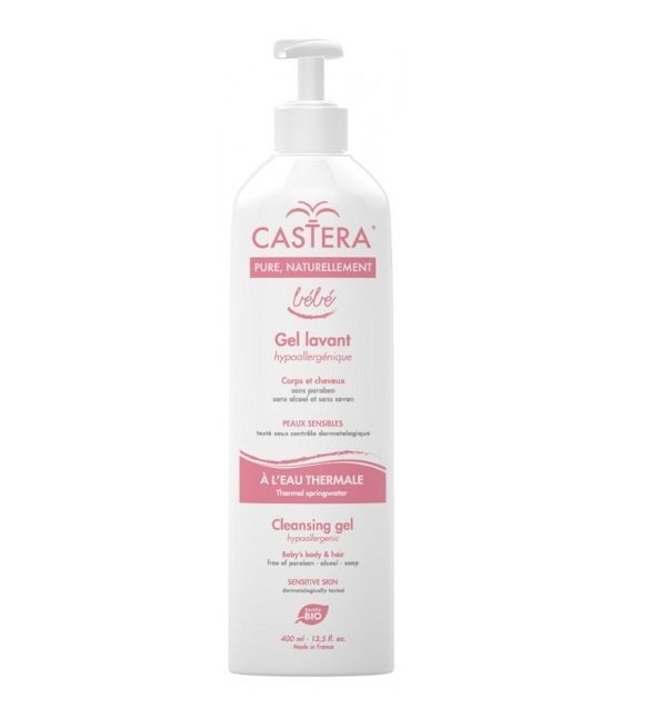 cestera-gel-lavant-400ml Castera Gel lavante Bébé 400ml – Image 1
