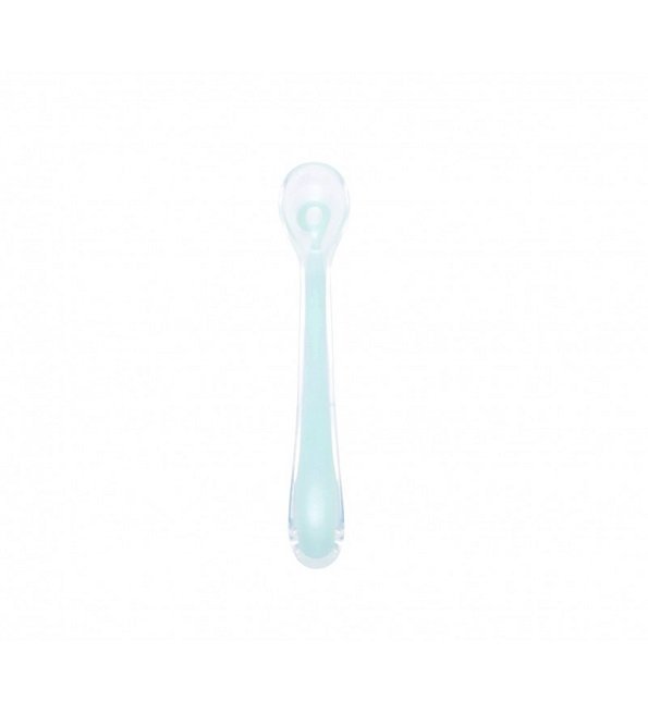 cuillere-pour-bebe-en-silicone-1er-age-azur-babymoov Babymoov Cuillere en silicone Azur 1er Age Ref B102405 – Image 1