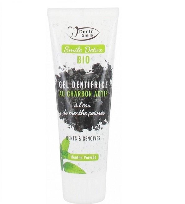 denti-smile-detox-p49016-1 Denti Smile Detox Bio Gel Dentifrice au Charbon Actif Menthe Poivrée 75 ml – Image 1