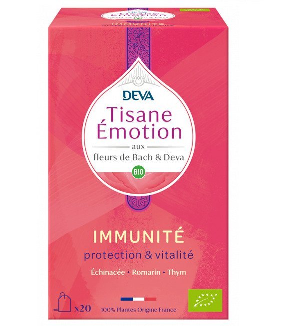 deva-immunite DEVA Tisane Emotion Immunité Protection & Vitalité 20 Sachets – Image 1