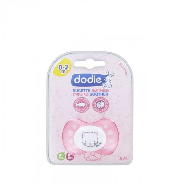 dodie-sucette-anatomique-0-2m-naissance-fille-na25 Dodie Sucette Anatomique A25 0-2mois Naissance Fille – Image 1