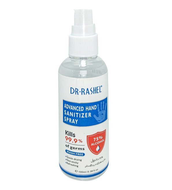 dr-rashel DR RASHEL DESINFECTANT INSTANT HAND SANITIZER SPRAY 75% ALCOHOL 100ML – Image 1