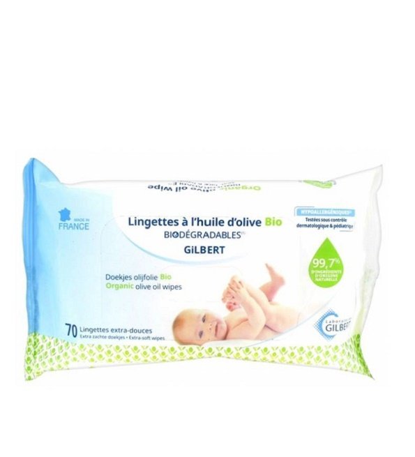 gilbert-lingettes-a-l-huile-d-olive-bio-70-lingettes GILBERT Lingettes A L'huile D'olive Bio X70 – Image 1
