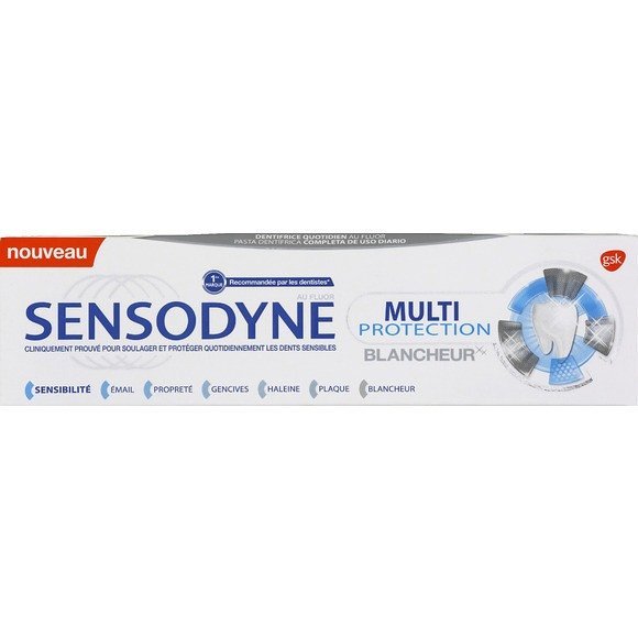 img115792 SENSODYNE MULTI PROTECTION BLANCHEUR 75ML – Image 1
