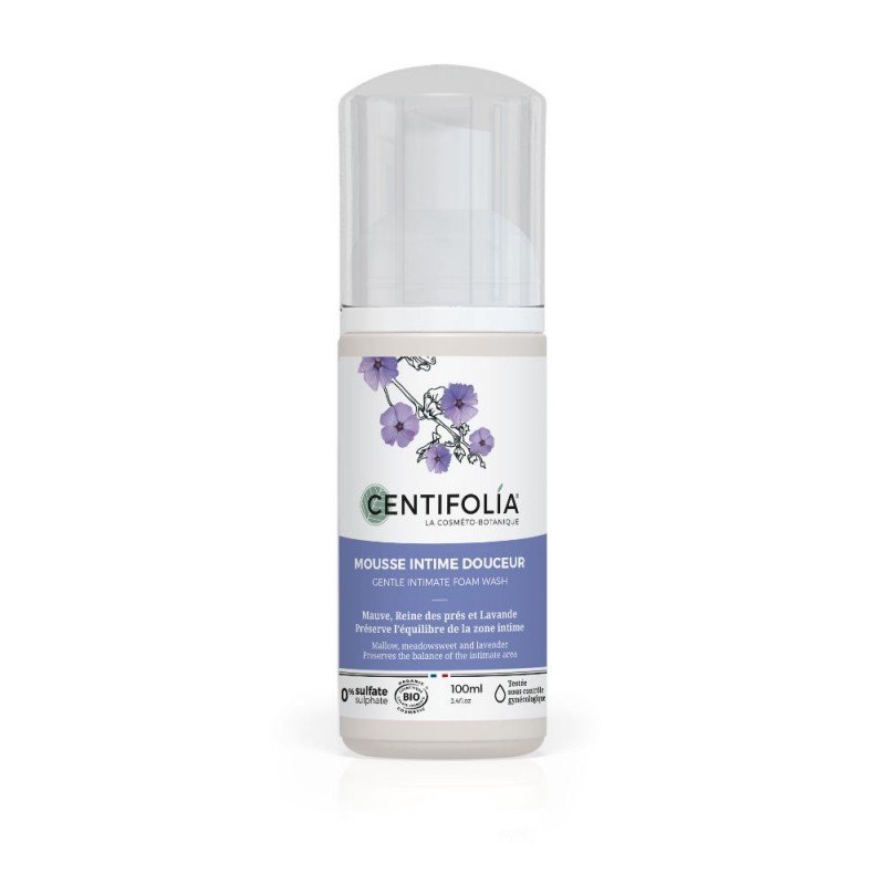 mousse-intime-flacon-mousseur-100ml Centifolia Mousse Intime Douceur 100ml – Image 1