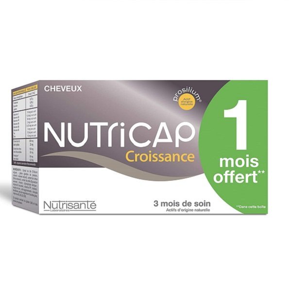 nutricap-croissance-3mois Nutrisante Nutricap Croissance Anti-Chute Traitemement de 3mois 180 Gélules – Image 1