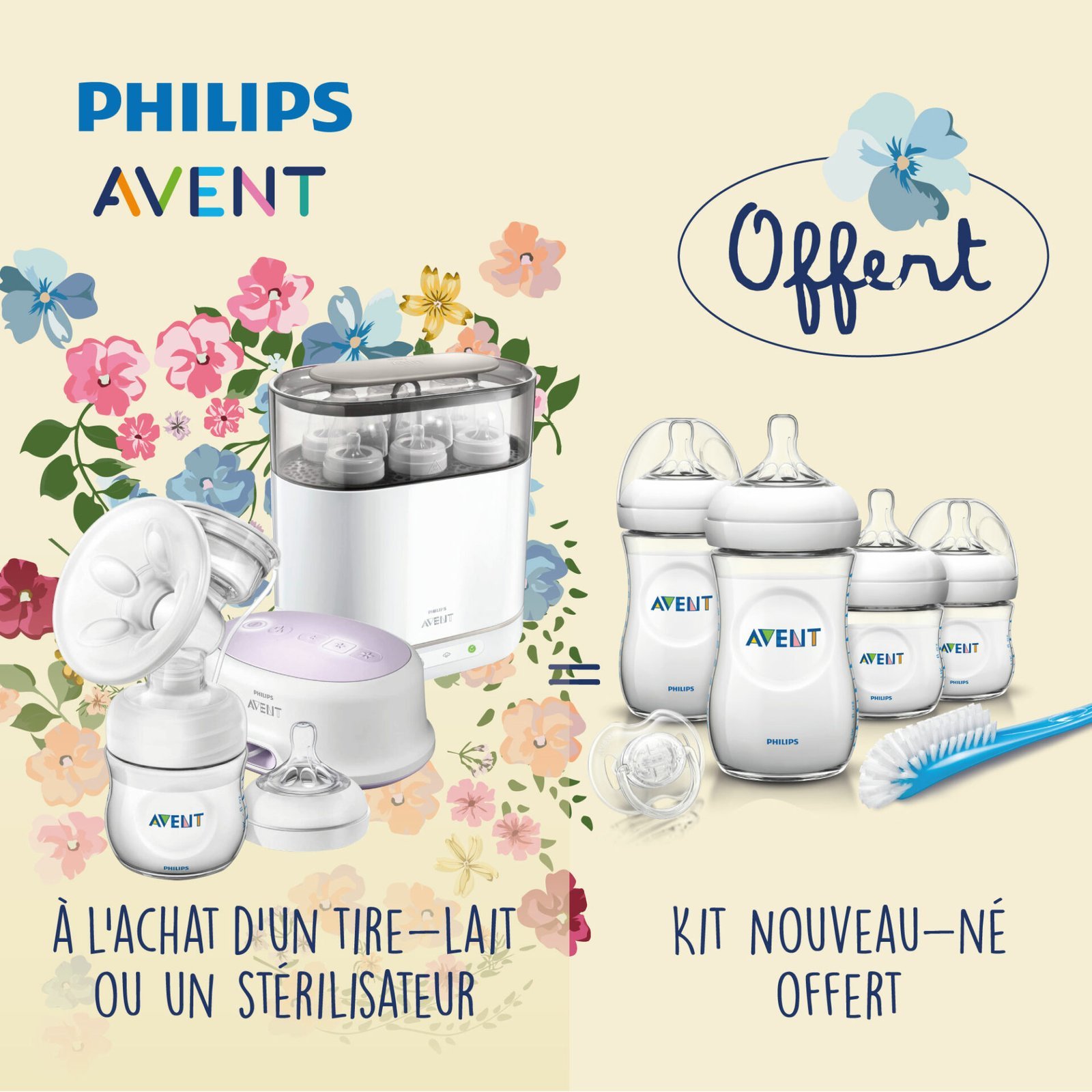poste-fetes-des-mere- Avent Sterilisateur scf291/00 + Newborn scf301/01 Offert – Image 1