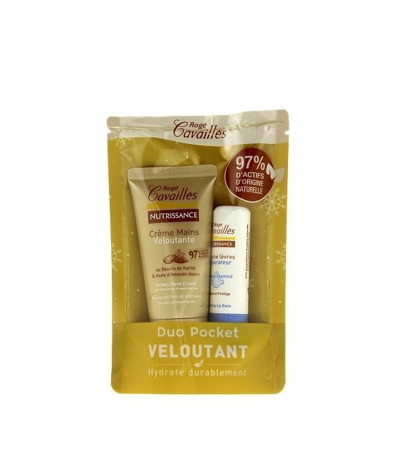 roge-cavailles-nutrissance-duo-veloutant-creme-mains-baume-levres-55ml Rogé Cavaillès Nutrissance Duo Pocket Veloutant – Image 1