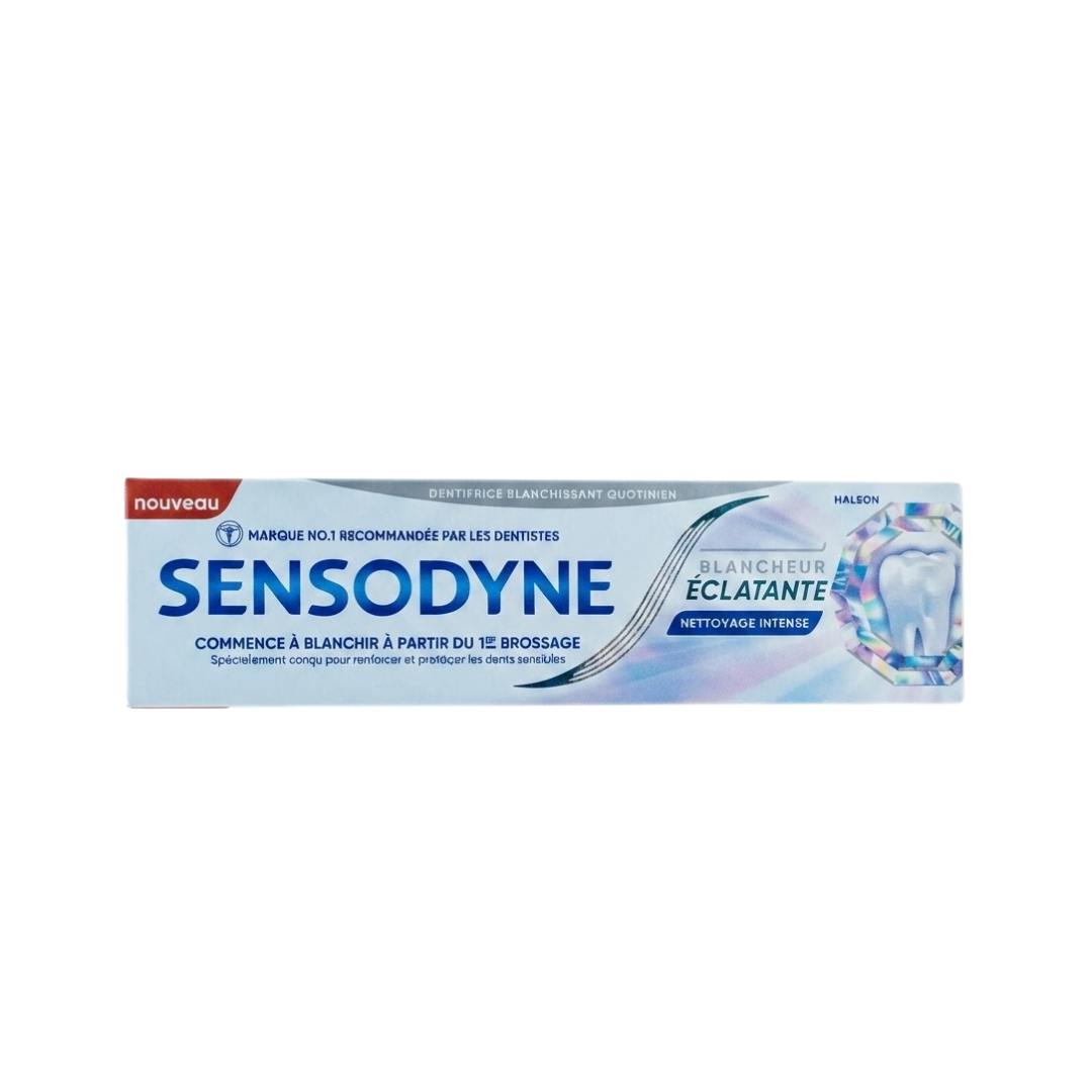 sensodyne-1 Sensodyne Dentifrice Blancheur Eclatante Nettoyage intense 75ml – Image 1