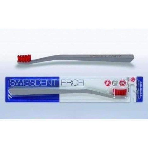 swissdent-brosse-a-dent-gris-rouge SWISSDENT BROSSES À DENTS ( GRIS/ROUGE ) – Image 1