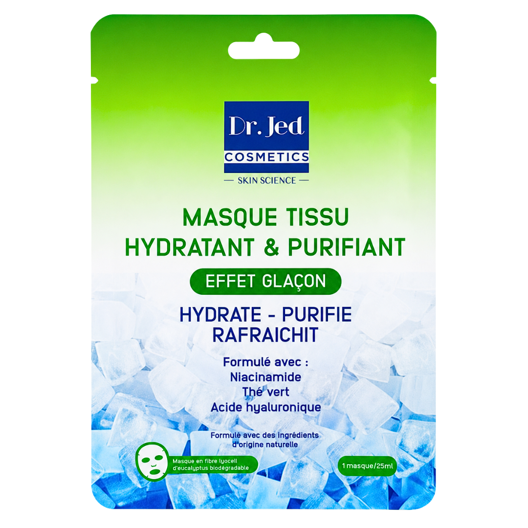 Dr-Jed-Masque-Tissu-Hydratant-Purifiant-25ml Dr Jed Masque Tissu Hydratant & Purifiant 25ml – Image 1