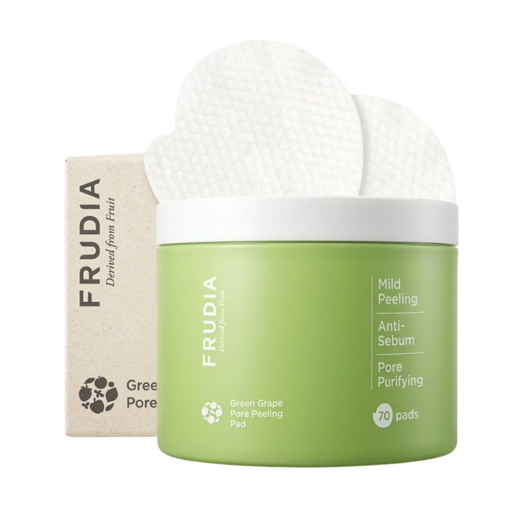 Frudia-Green-Grape-Pore-Peeling-Pad-Jar-70-pads Frudia Green Grape Pore Peeling Pad 70 Pads – Image 1