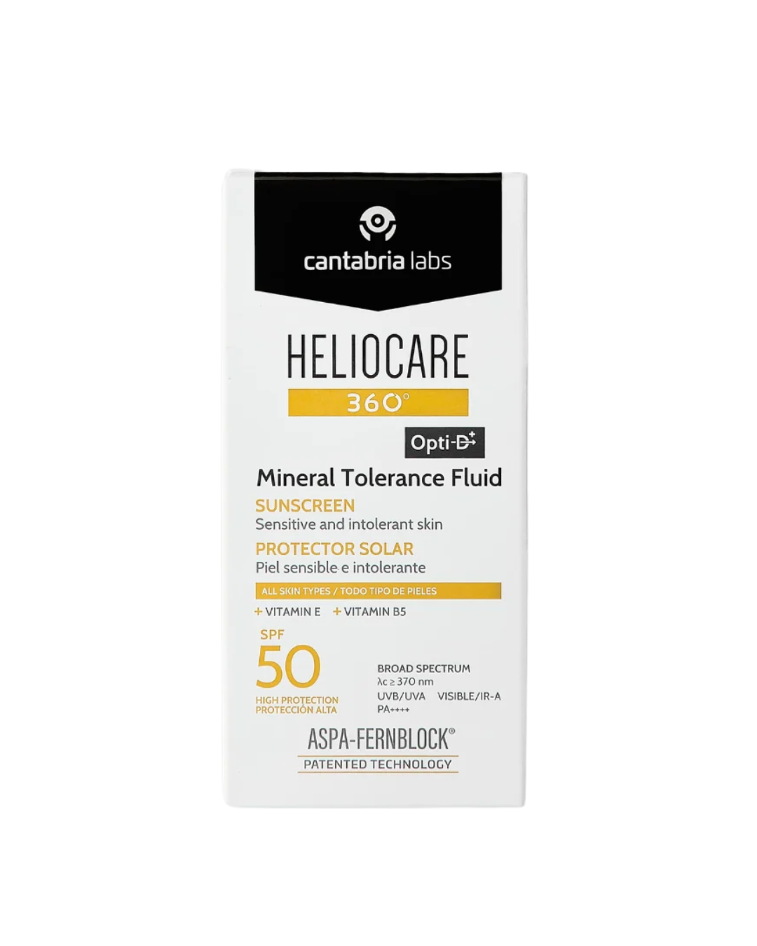 Heliocare-–-Heliocare-360o-Mineral-Tolerance-Fluid-SPF-50-–-50-ml Heliocare - Heliocare 360º Mineral Tolerance Fluid SPF 50 - 50 ml – Image 1