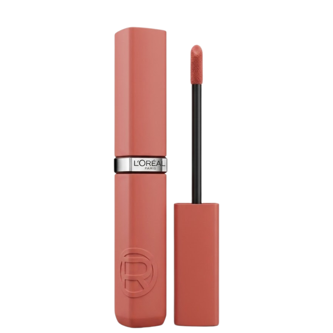 LOreal-Rouge-a-Livres-Laque-Resistance-320-Almond-Nude L'Oreal Paris Rouge A Levres Laque Resistance 320 Almond Nude – Image 1