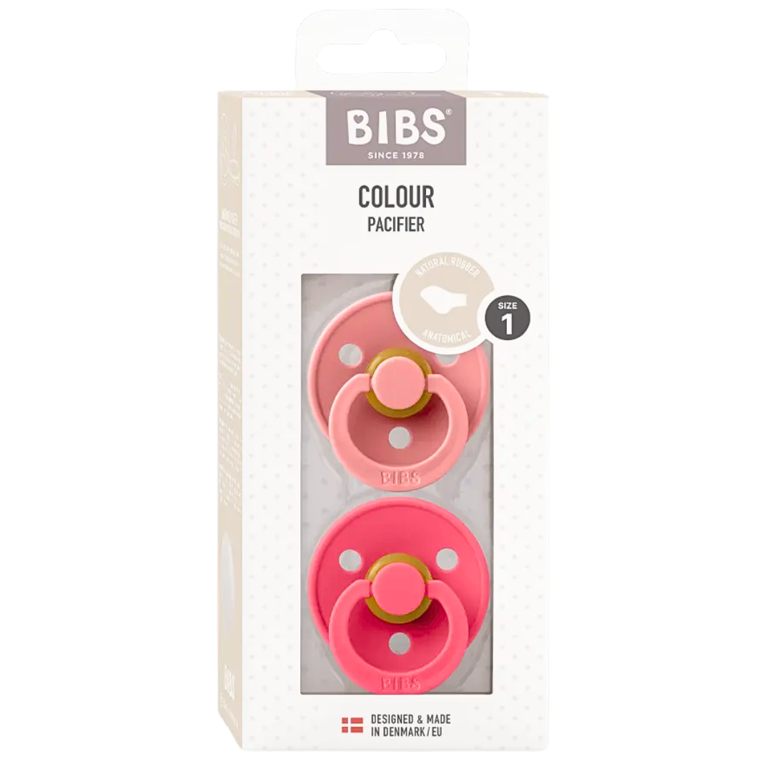 Bibs-2-Suc-Colour-Anatomic-Dusty-Pink-Coral-Size-1-0m-1 Bibs 2 Sucettes Colour Anatomic Dusty Pink Coral Size 2 +6mois – Image 1