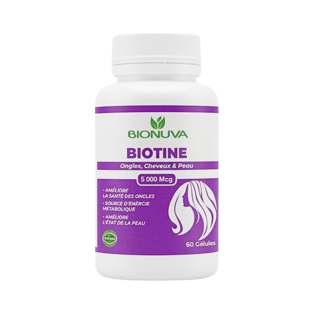 Bionuva-Biotine-60-gelules Bionuva Biotine 60 Gelules – Image 1