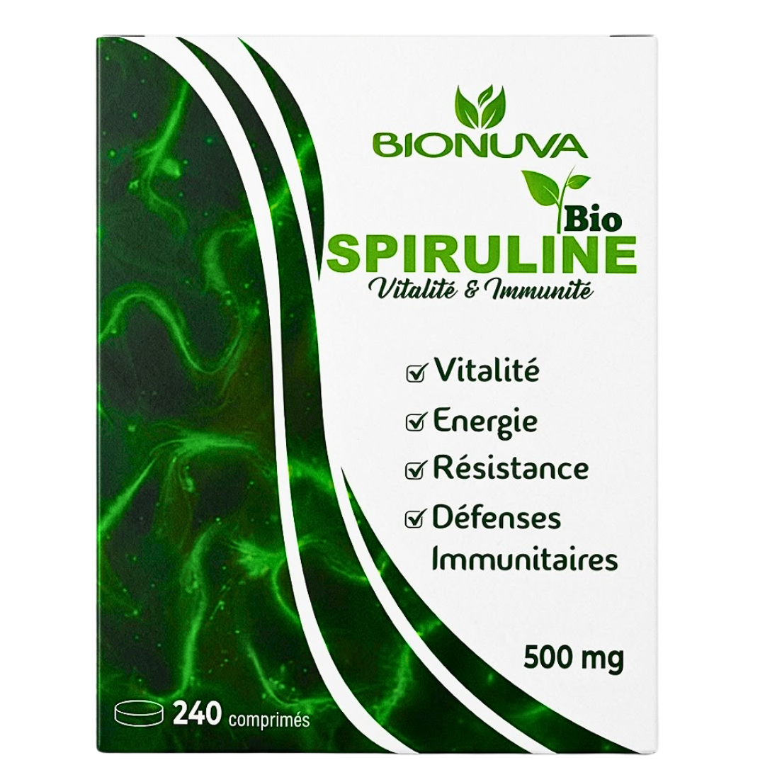 Bionuva-Spiruline-240-comprimes Bionuva Spiruline 240 Comprimes – Image 1