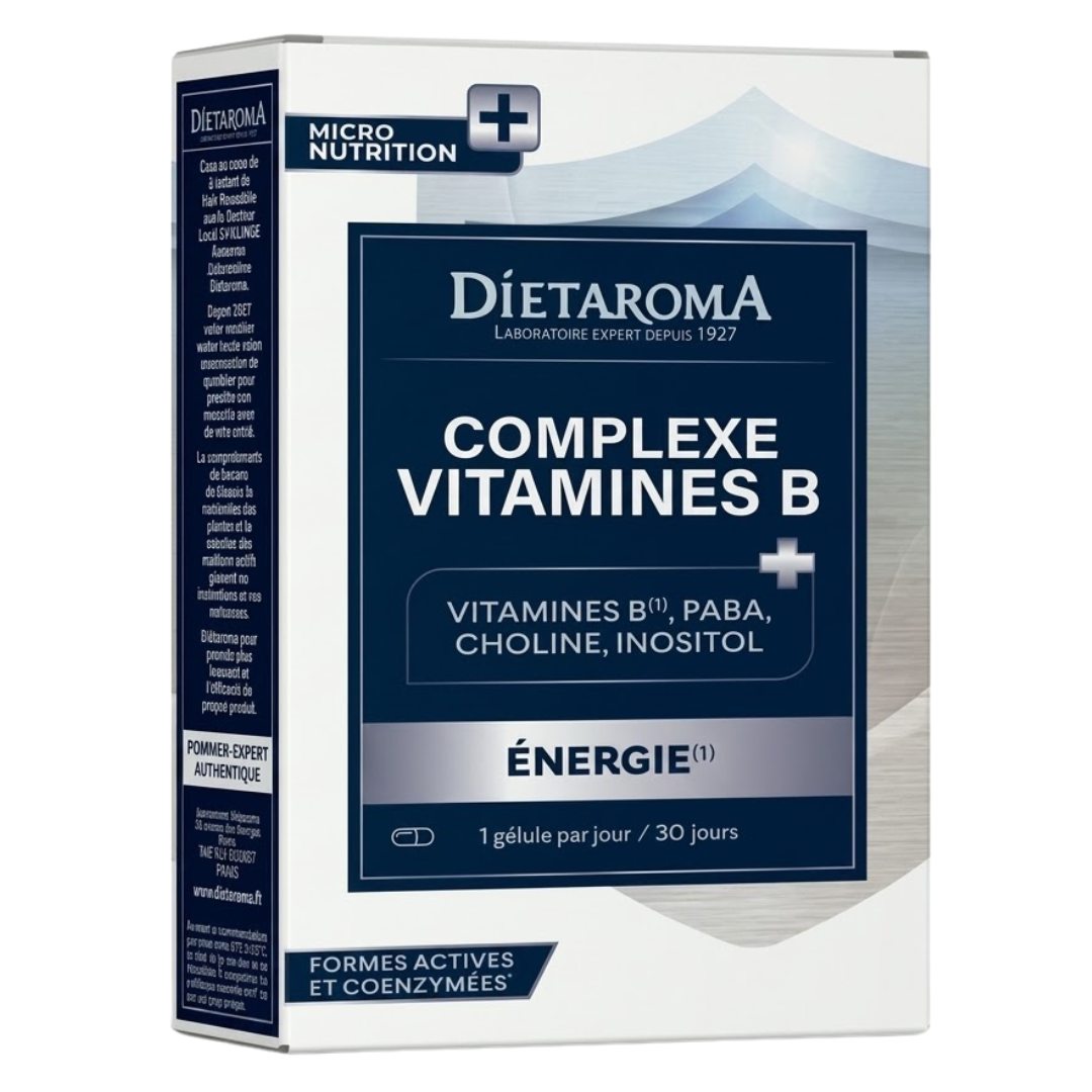 Dietaroma-Complexe-Vitamines-B-30gelules Dietaroma Complexe Vitamines B 30 Gelules – Image 1