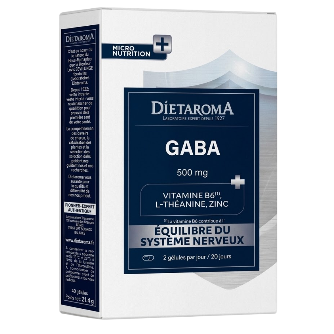 Dietaroma-Gaba-500mg-40gelules Dietaroma Gaba 500mg 40 Gelules – Image 1