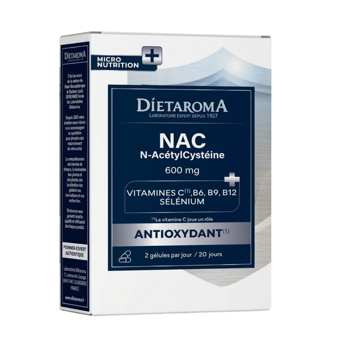 Dietaroma-Nac-600mg-40gelules Dietaroma Nac 600mg 40 Gelules – Image 1