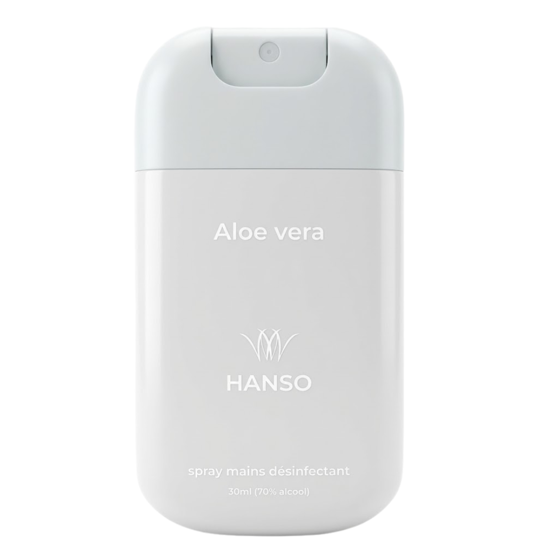 HANSO-Spray-Mains-Desinfectant-Aloe-Vera-30ml HANSO Spray Mains Desinfectant Aloe Vera 30ml – Image 1