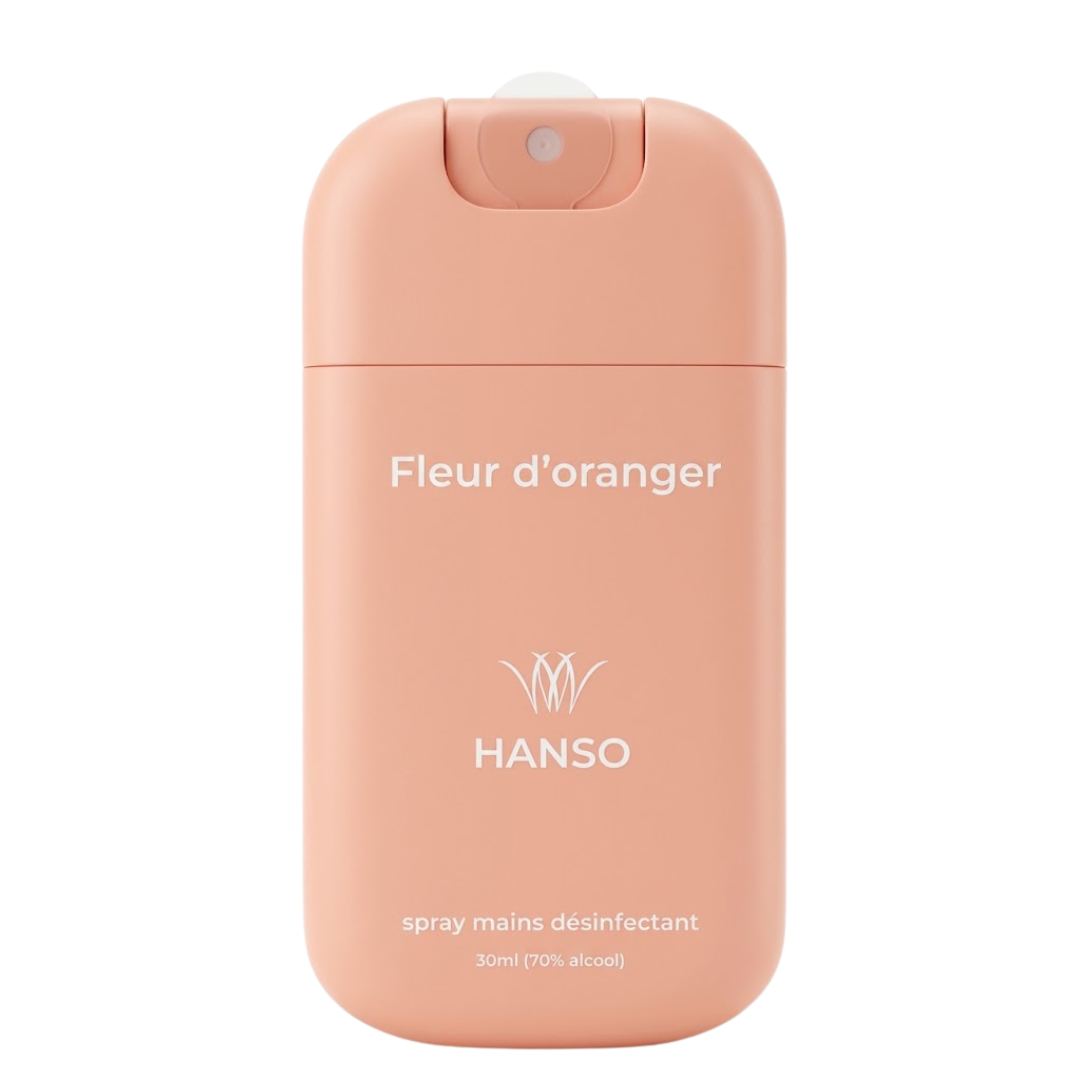 HANSO-Spray-Mains-Desinfectant-Fleur-doranger-30ml HANSO Spray Mains Desinfectant Fleur D'oranger 30ml – Image 1
