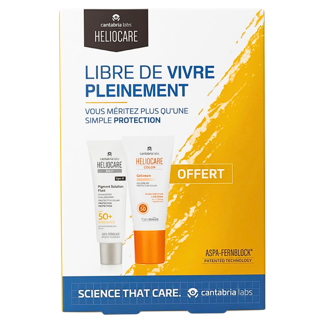 Heliocare-Pigment-Solution-Fluid-spf50-50ml-Gel-Cr-Light-Offert-Pack Heliocare Pigment Solution Fluid Spf50+ 50ml +Gel Creme Light Offert Pack – Image 1