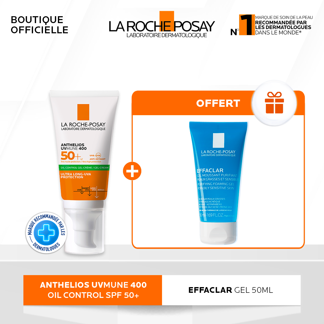 LRP-4-4 La Roche-Posay Anthelios Cr Matifiante "oil controle" spf50 50ml+effaclar gel pack – Image 1