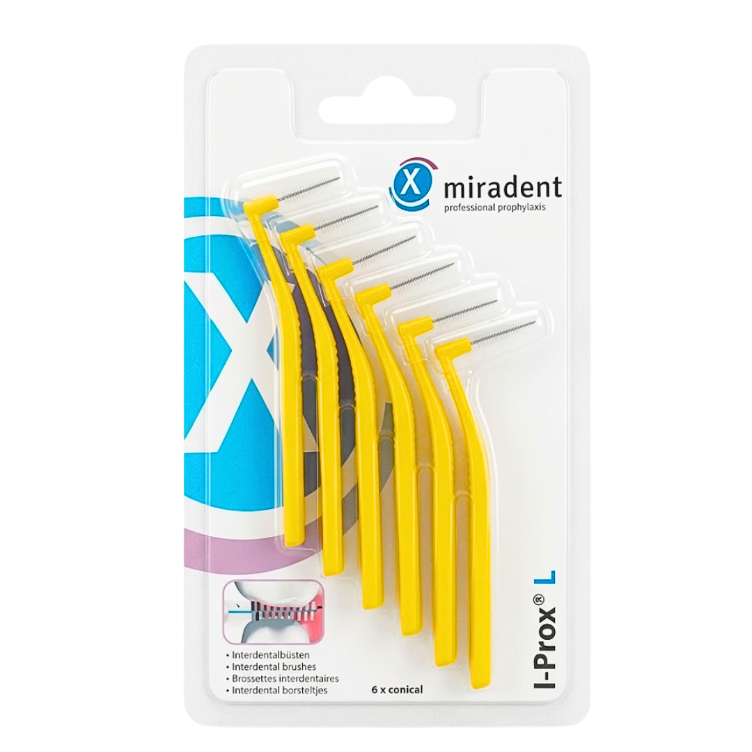 Mira-i-prox-L-jaune-630211 Miradent Brosse interdentaire I-Prox L Jaune 630211 – Image 1