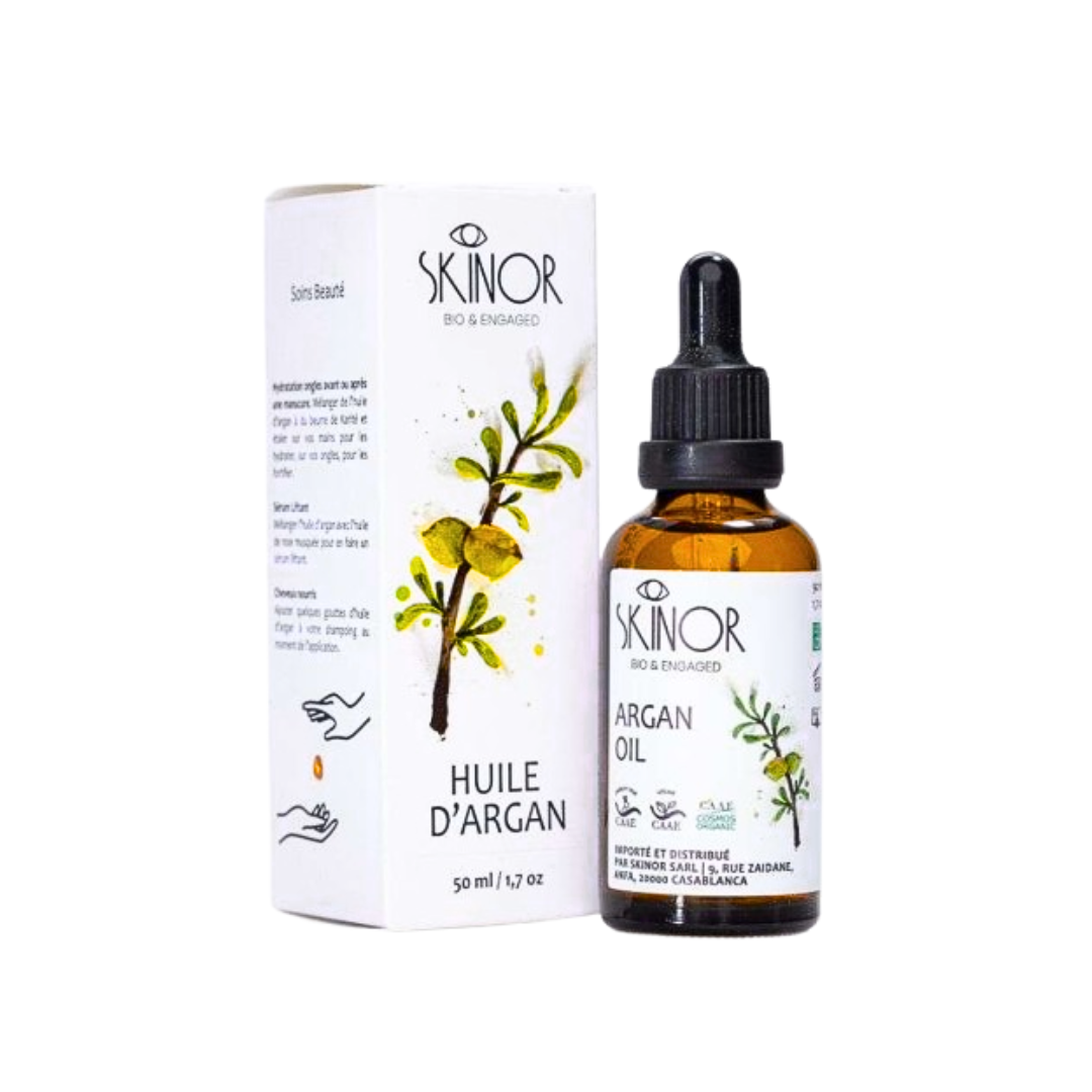 Skinor-huile-dargan-Bio-50ml Skinor huile d'argan Bio 50ml – Image 1