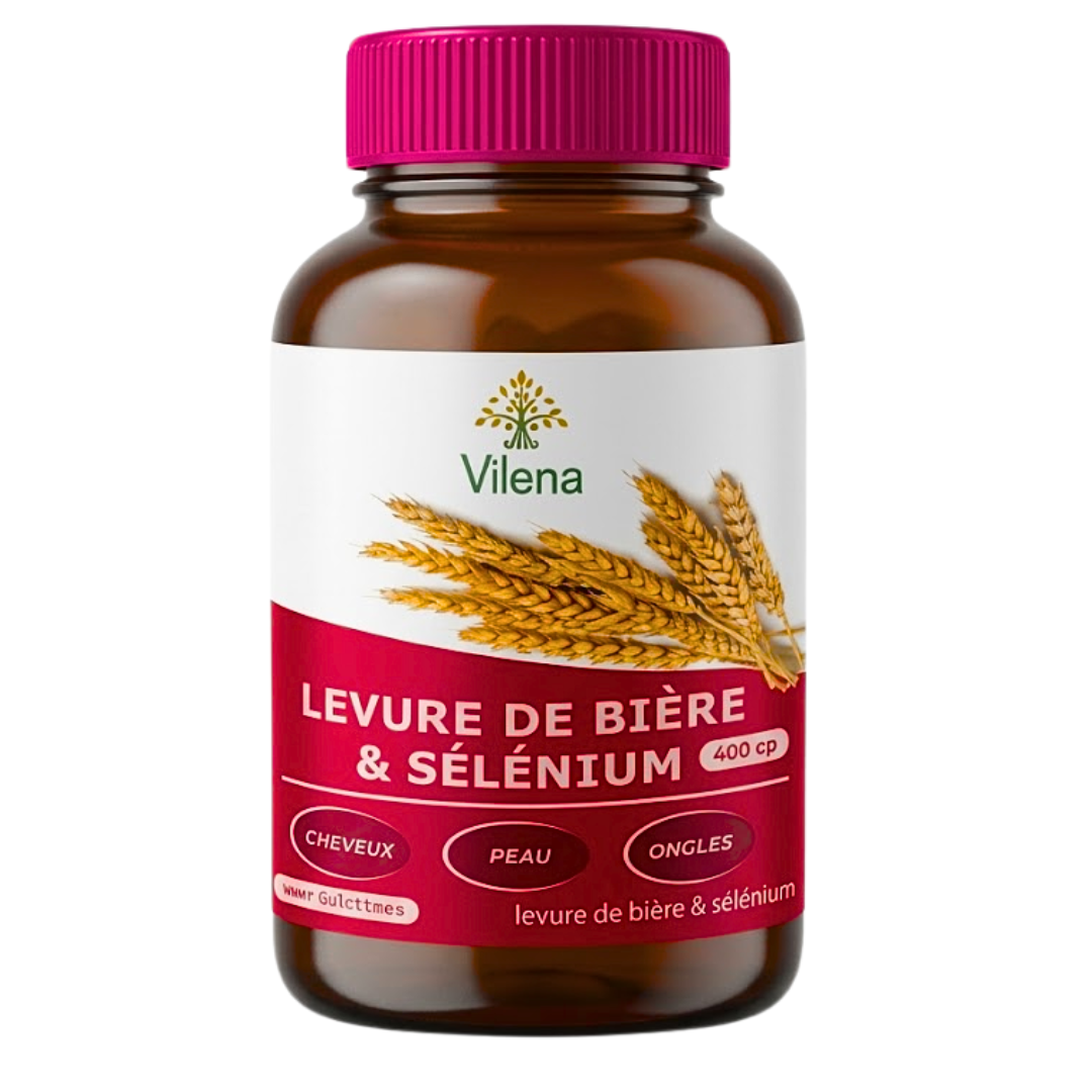 Vilena-Levure-De-Biere-Selenium-400mg-400cps Vilena Levure De Biere & Selenium 400mg 400 Comprimes – Image 1